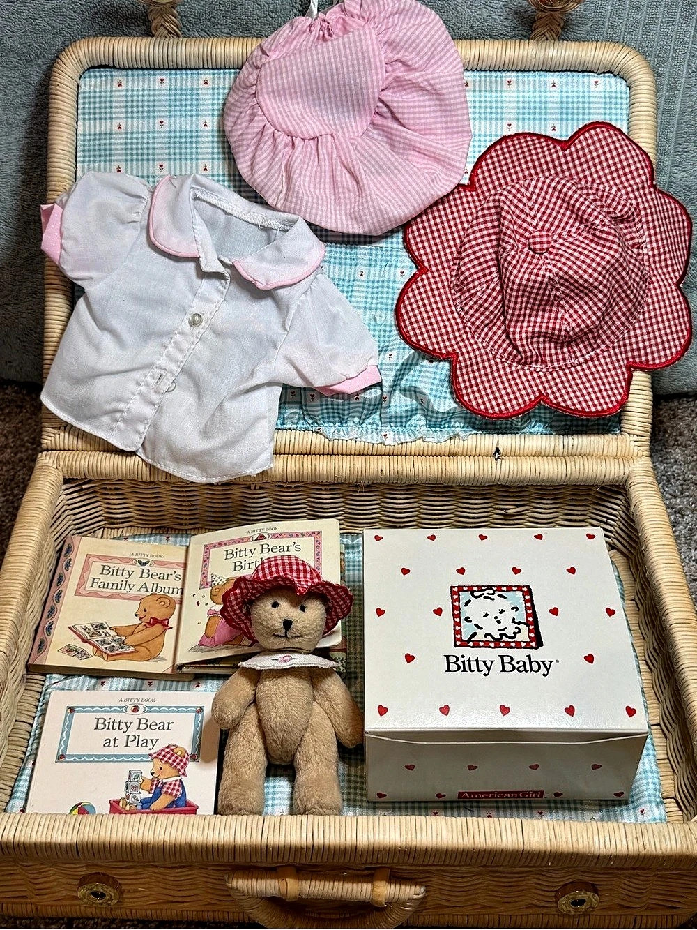 American Girl Bitty Baby Suitcase Set w Accessories